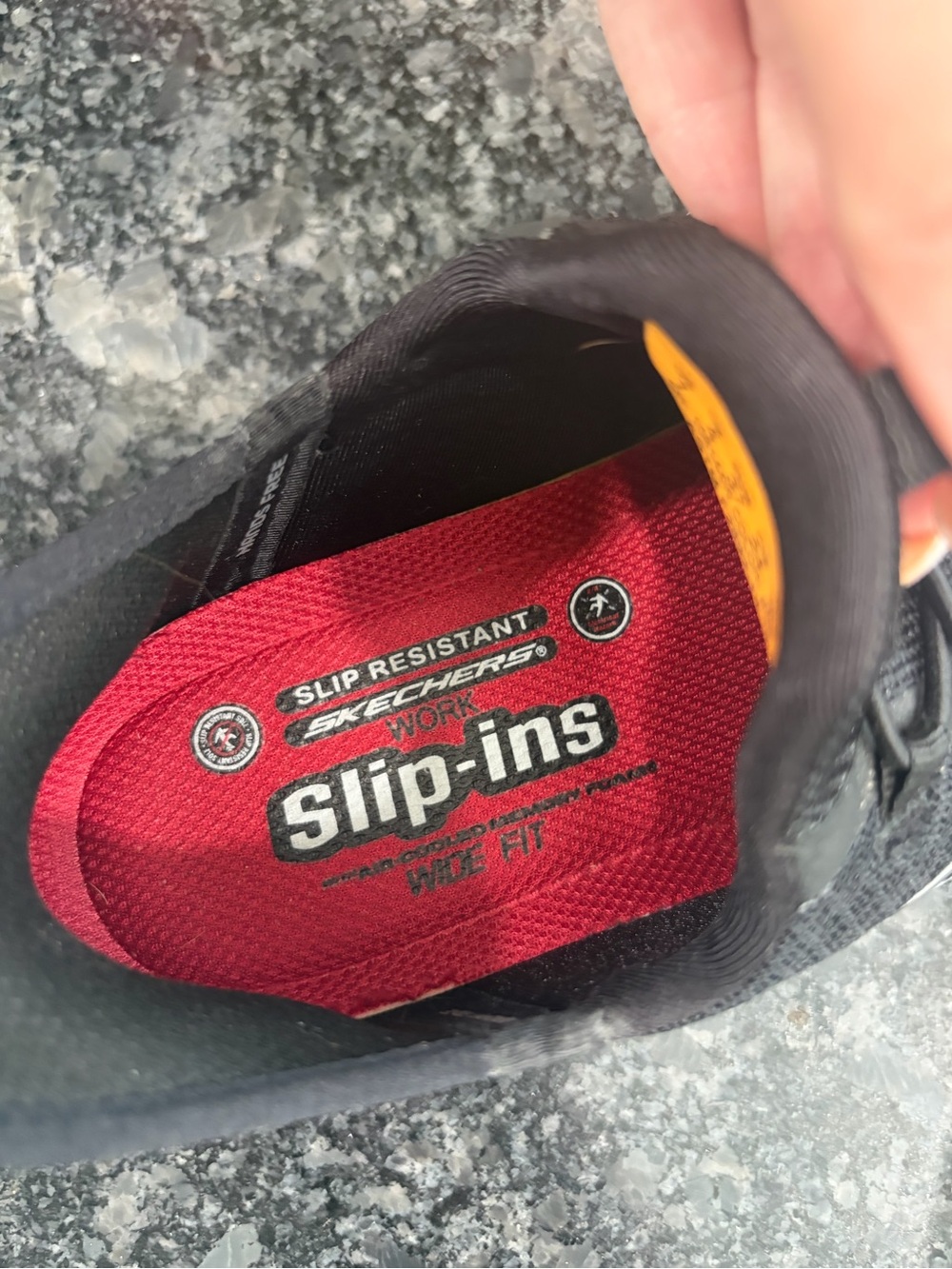 Skechers Black Knit Slip-On Sneakers - Picture 2 of 5